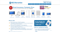 Desktop Screenshot of bigwarranties.co.uk